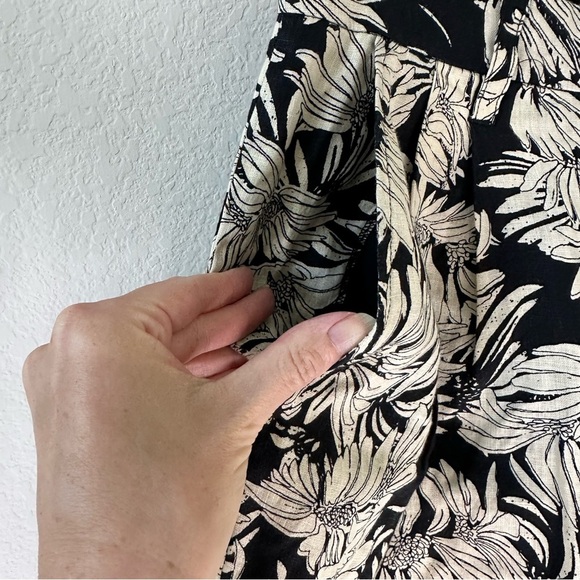 ANINE BING CARRIE WOMEN BLACK FLORAL SHORT US 2/EUR 32 - Picture 4 of 8